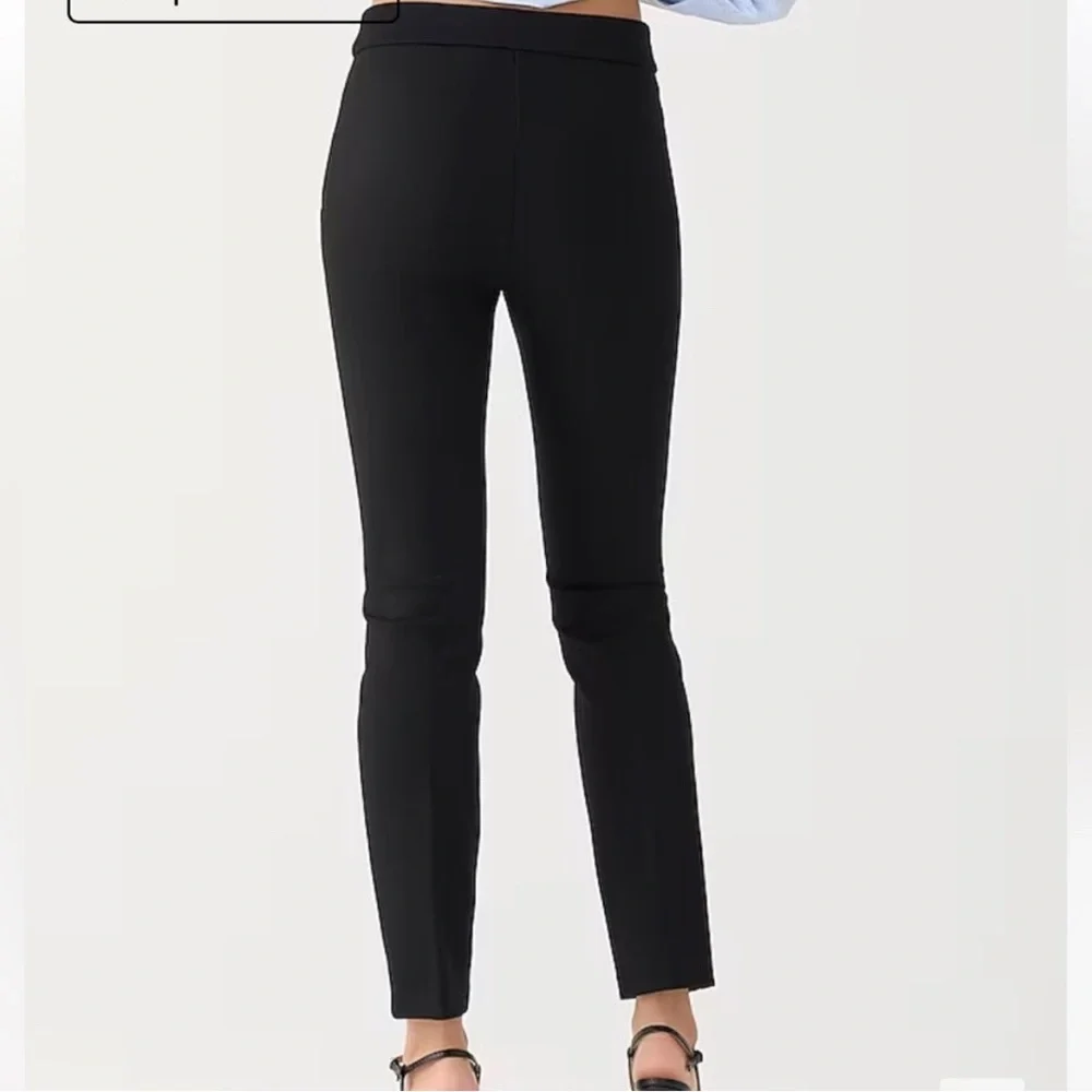 J‎ crew Skinny trouser in Italian ponte black Pants size 6 BD303 Made in Italy